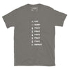 Eat Sleep Pray Repeat T-Shirt in charcoal – Islamic apparel from Muslim Made